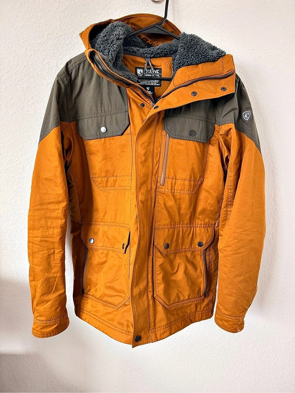 Kuhl Projekt Men's Performance Jacket Orange & Gray Medium